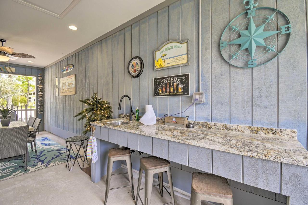 Ocean Isle Beach Home With Shared Lanai And Grill מראה חיצוני תמונה